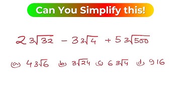 The Art of Simplification: Conquering a Complex Maths Olympiad  level Problem | #maths #matholympiad