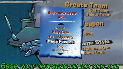 Worms 4 Mayhem Advance Game Style Changing Tutorial