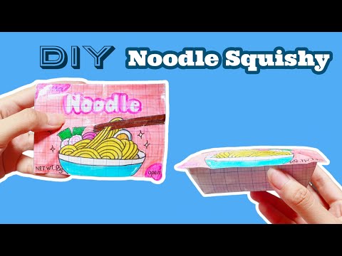 Video Cách làm SQUISHY 3D hình HỘP MÌ| Làm Squishy từ giấy ô... - youtube