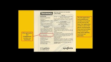 How to read a Pesticide label