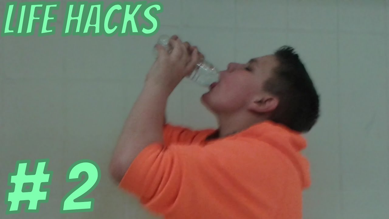 How To Drink A Water Bottle Fast!/Life Hacks 2 feat. parker_hilton