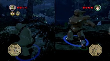 Goblin Brute vs. Frodo in Lothlorien in Lego The Hobbit