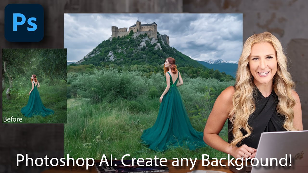 How to Change any Background in Photoshop using NEW AI Generative Fill