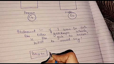 Heaven and hell puzzle for interview