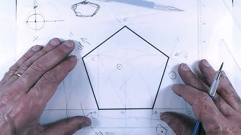 Construction of pentagon with compass and straight edge