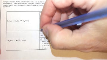 18.2b Calculating dG from dH and dS