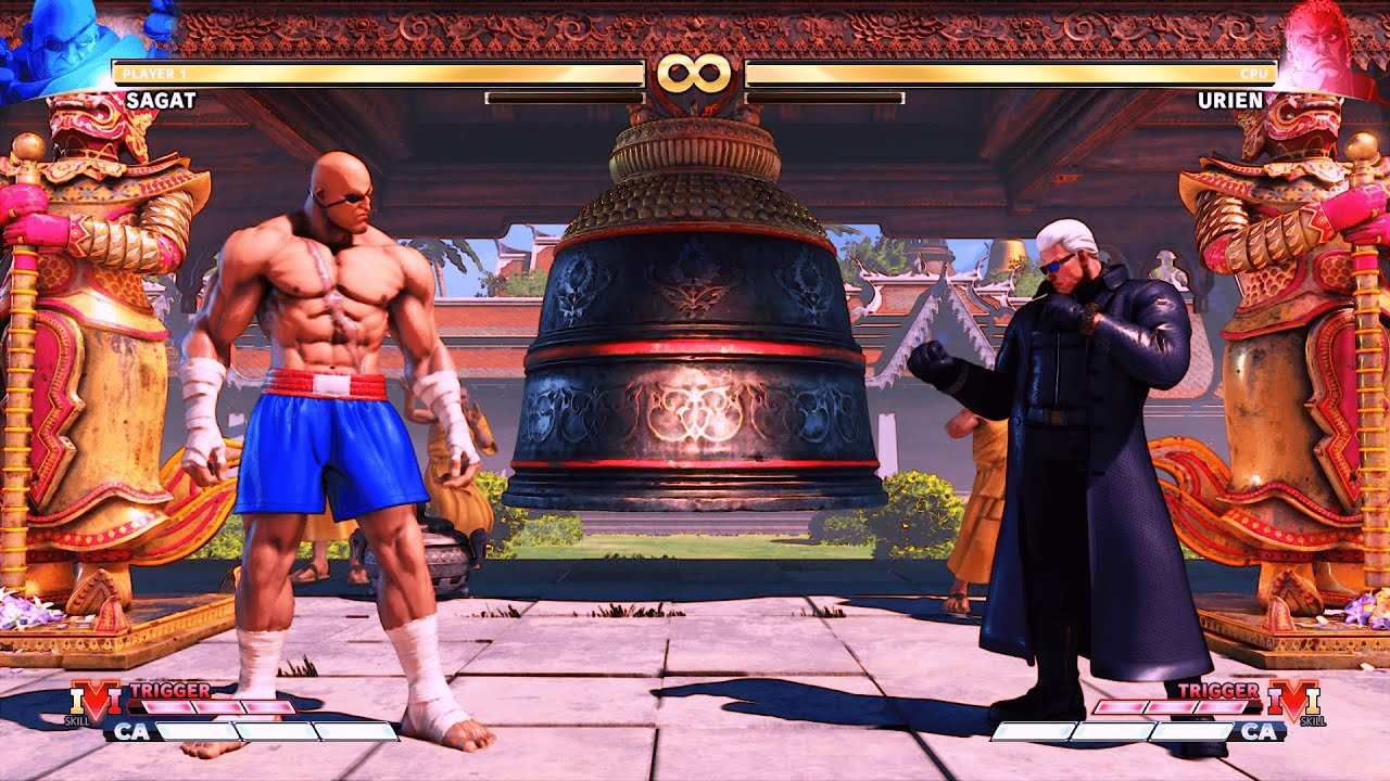 Sagat vs Urien  (Hardest) - Street Fighter 5.| Epic Battle