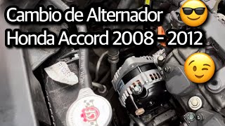 Como Cambiar el Alternador de un Coche Honda Accord 3.5 2008  2012