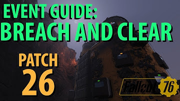 Fallout 76: BREACH AND CLEAR Event Guide, Patch 26