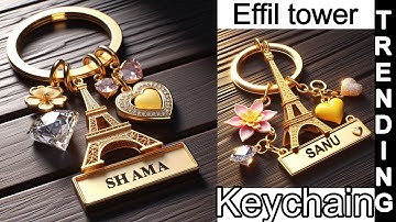 How to create trending AI keychain name photo editing in just one click from bing ai#viralvideo #ai#
