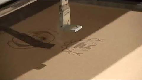 Laser engraving logo on cork yoga mat