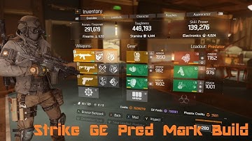 The Division 1.8 - Pred Mark Build - Strike Global Event Build