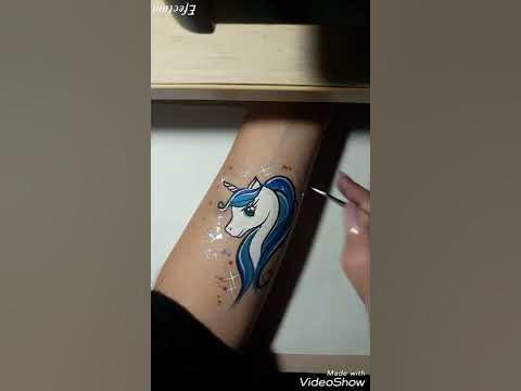 Faceart tutorials unicorn (аквагрим единорог) - YouTube