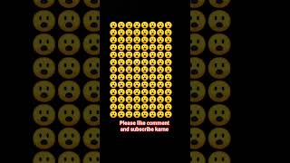 find the odd emoji out optical illusion l Eye test challange l #shorts #emojichallenge #emojyfind