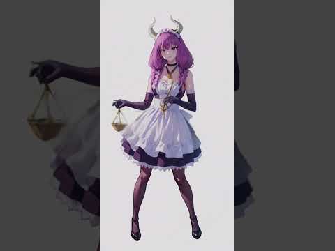 Guillotine Maid【 葬送のフリーレン】【 poke dance】 #aianimation #anime #pokemon #shorts #frieren #maid