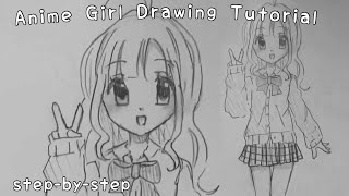 How to draw: Anime School Girl Body | step-by-step | beginners tutorial