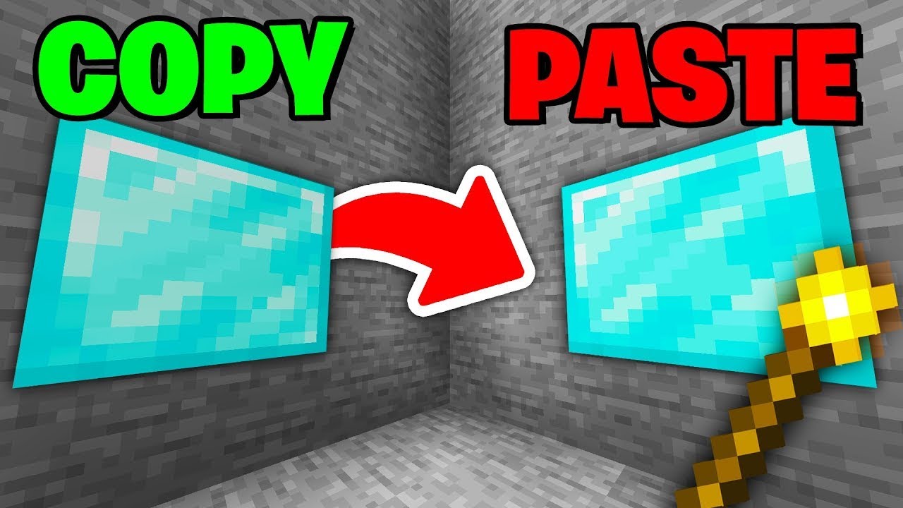 Minecraft.. But You Can "Copy And Paste" Any Block... - YouTube