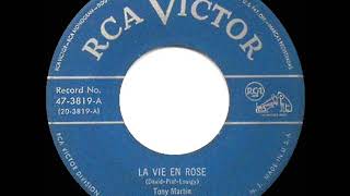 Video thumbnail of "1950 HITS ARCHIVE: La Vie En Rose - Tony Martin"