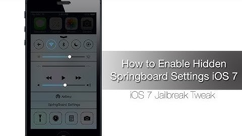 Cydia Tweak HiddenSettings7! Hidden Springboard Settings Revealed!