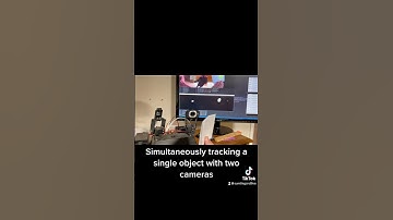 Tracking one object with two cameras simultaneously #robotics #machinevision #jetsonnano #python