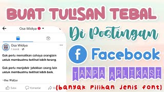 CARA BUAT TULISAN DI FACEBOOK JADI TEBAL BAHKAN AESTHETIC 🤩🌈✨ screenshot 4