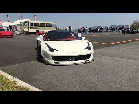 車高短スーパーカー軍団 段差でリップを擦る Liberty Walk Happening Youtube