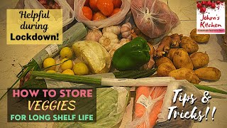 நீண்ட நாட்கள் காய்கறிகள் கெடாமல் இருக்க | Useful video for Lockdown | Long Shelf Life for Veggies