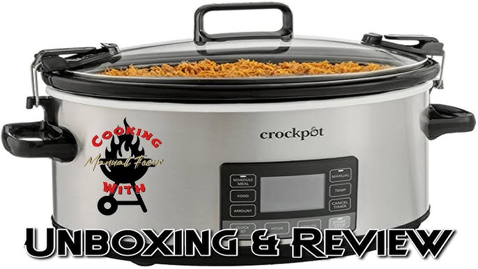 Crock-Pot MyTime Technology 6 Quart Programmable Slow Cooker and Food  Warmer with Digital Timer, Stainless Steel (2137020)