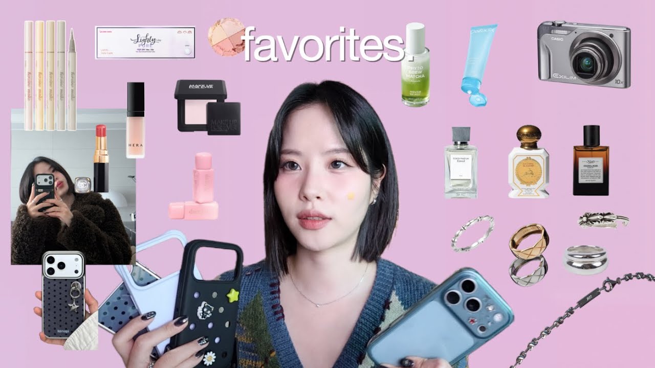 광고❌ 찐템만 담은 페이보릿 27가지✮༄ 폰케이스 추천, 최애 반지 목걸이, 인생렌즈, 요즘 취향 향수, 디카, 잘쓴 색조템 - 스킨케어까지!