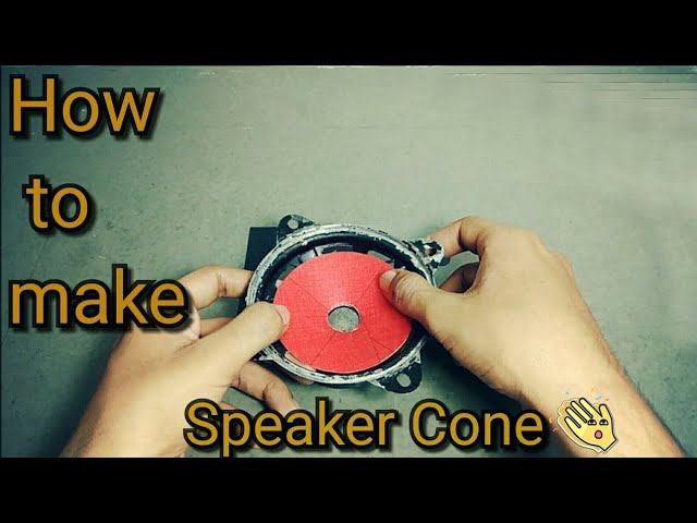How to make speaker cone - YouTube