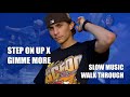 Step on up x gimme more  viral dance  slow music walk through