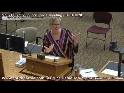 2020-04-01 Sioux Falls Special City Council meeting