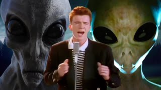 Rick Astley Meets Alien - (Full Video)