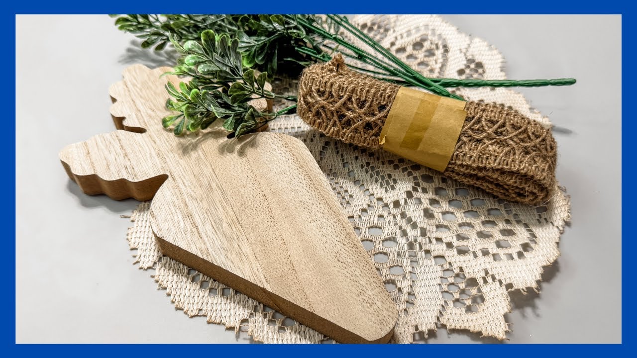 Dollar Tree Carrot Makeover || Lace Carrot DIY || Just 1 Quick Craft