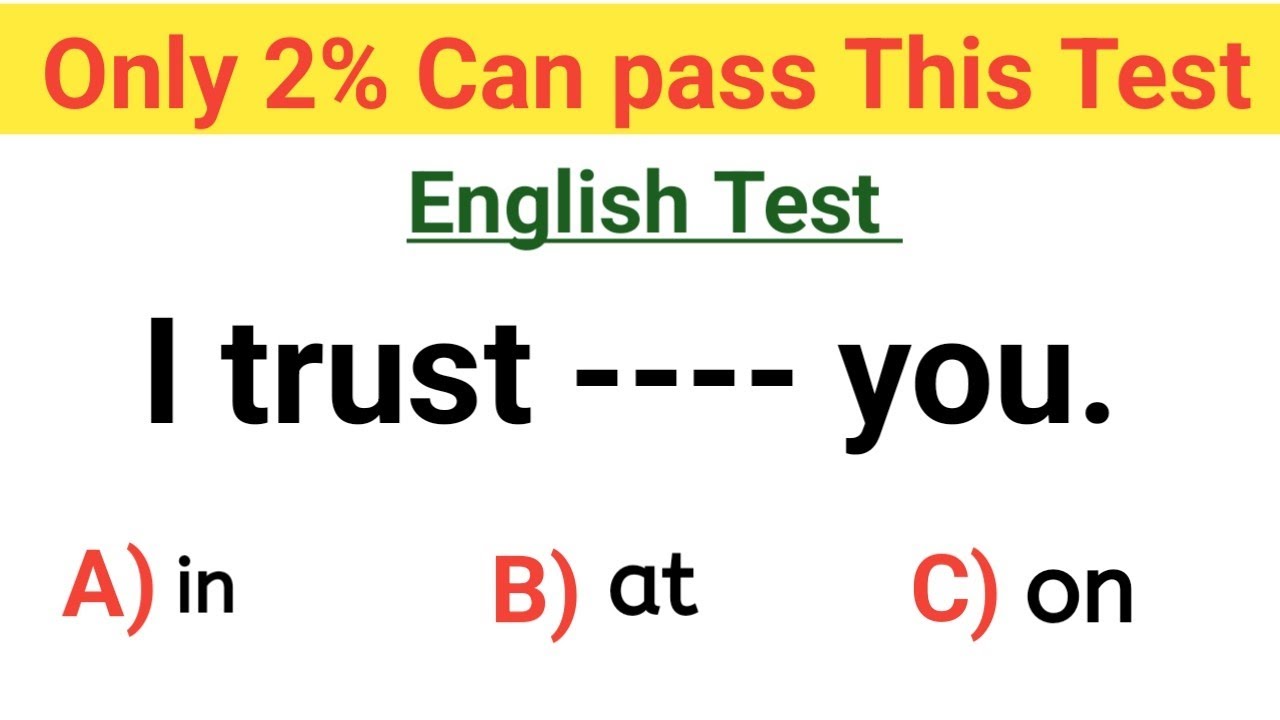 Mixed grammar test _ Only 2% Can Pass This Test - YouTube
