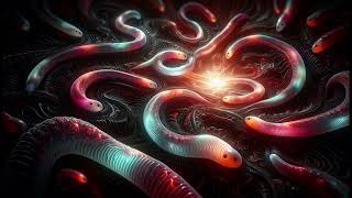 Rain Sound with Soft Thunder Fractal Worm Wallpaper / Background screenshot 4