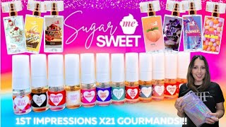 😍 21 SUGAR ME SWEET samples!!!!🧁💕🍭|Gourmands|1st Impressions Review|Dupes & Originals