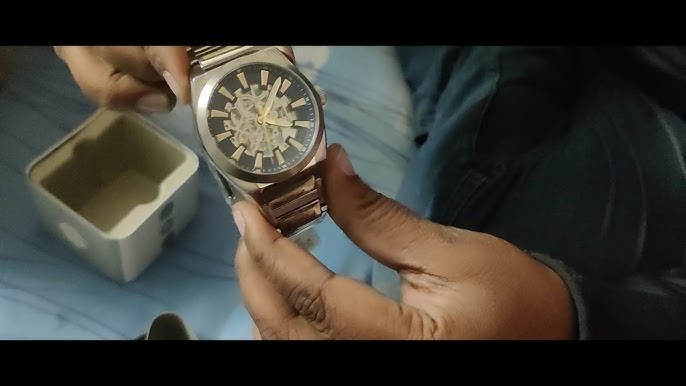 Men\'s Watch (Unboxing) @UnboxWatches Steel Fossil ME3220 Everett Automatic - Stainless YouTube