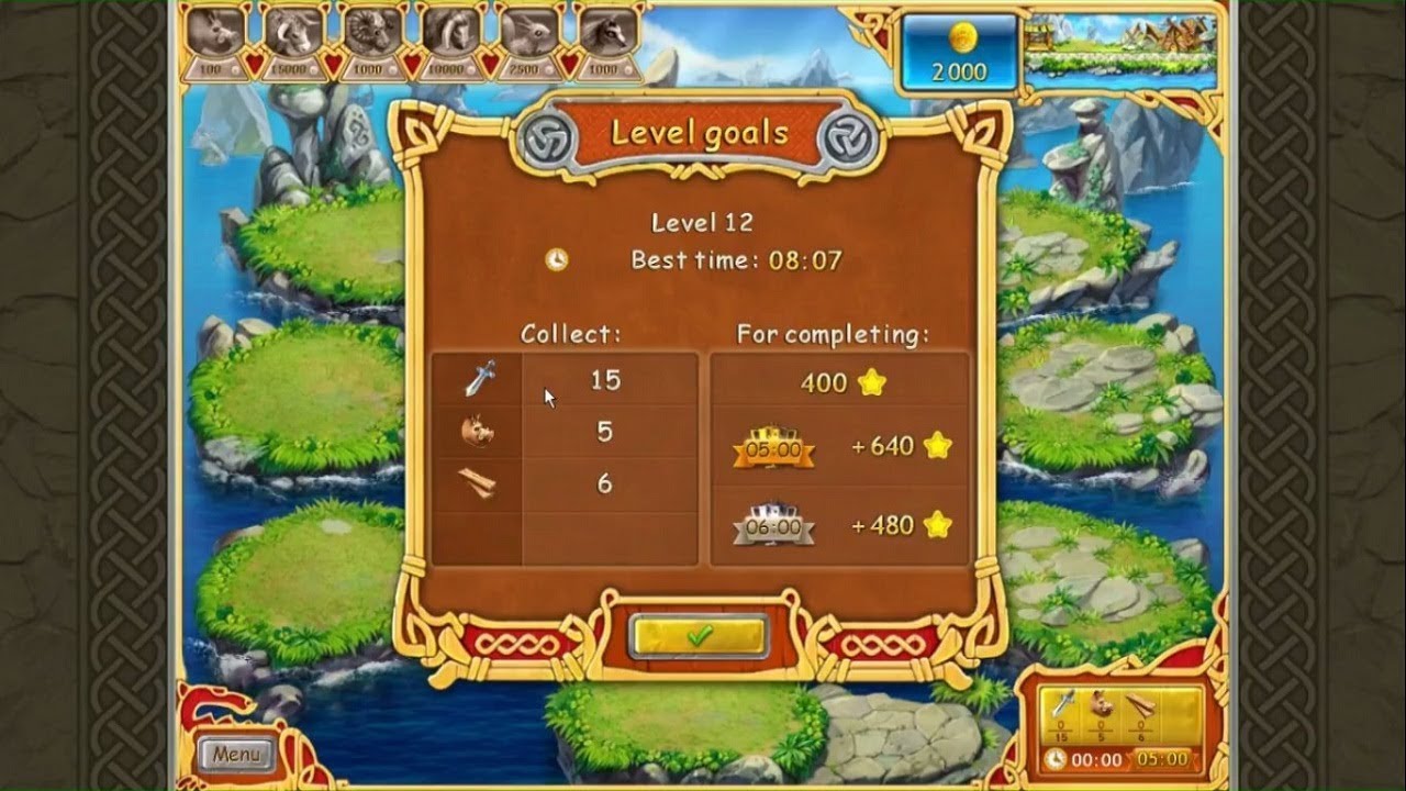 Farm Frenzy: Viking Heroes Standard Level 12 Walkthrough