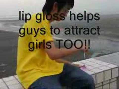 advertisement of lip gloss