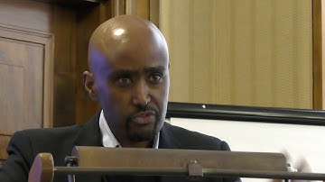 Daniel Mekonnen speaks at Building Democracy in Eritrea Conference London April 2019