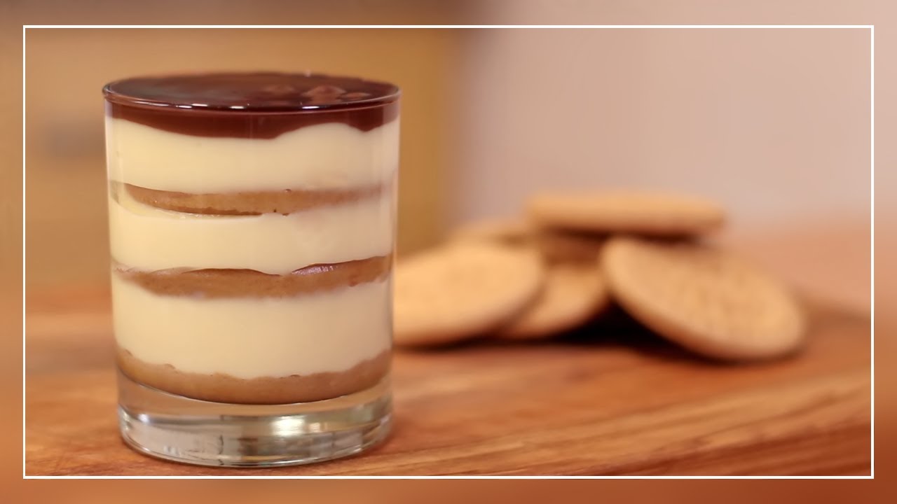 POSTRE de Natillas y Galletas | Postre FACIL y DELICIOSO