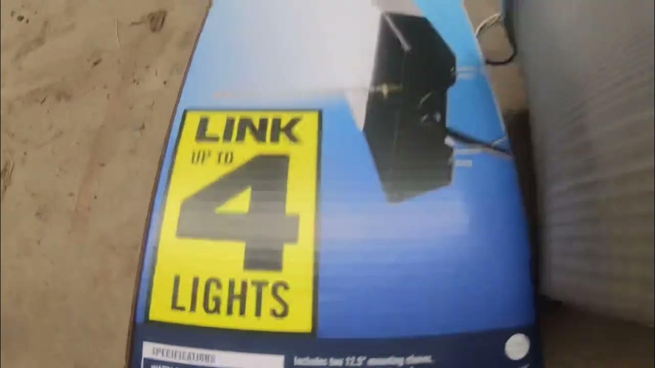 Harbor Freight LED shop lights replace mercury vapor in barn YouTube