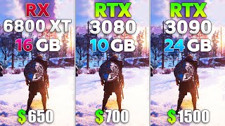 RX 6800 XT vs RTX 3080 Game Performance Benchmarks (Core i9-10900K