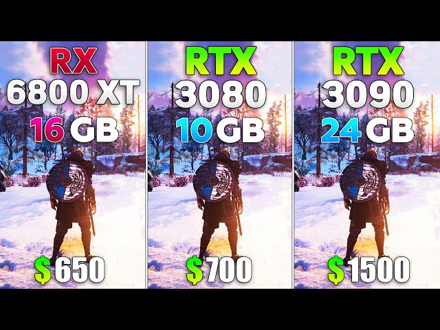 Image RX 6800 XT vs RTX 3080 vs RTX 3090 - Test in 8 Games l 4K l