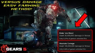 Easy Damage Farming Method for Versus Achievements - Gears 5