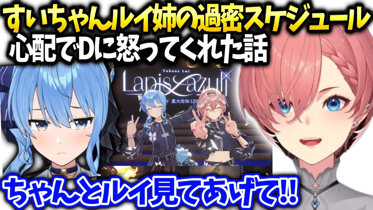 ルイ姉すいちゃんが音楽の相談のってくれて星街家でご飯食べた話【鷹嶺ルイ/ホロライブ】