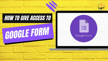 How to Give Access to Google Forms!