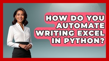 How Do You Automate Writing Excel In Python? - Python Code School