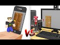 BİLGİSAYAR EV VS TELEFON EV! 🖥️📱 - Minecraft